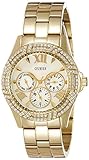 Guess Damen Analog Quarz Uhr mit Edelstahl Armband W0632L2