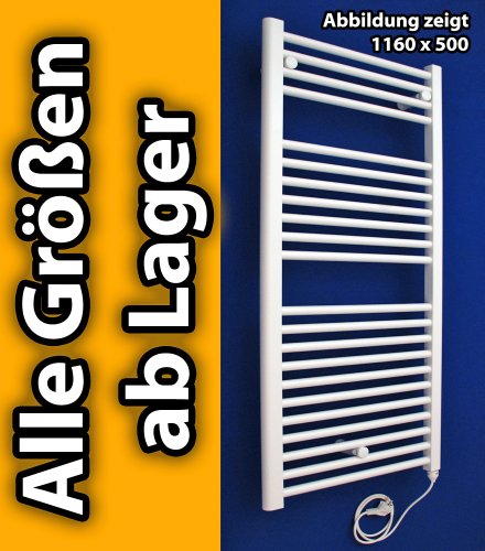 Heizkörper Badheizkörper Handtuchwärmer rein elektrisch ELEKTRO gerade alle Größen