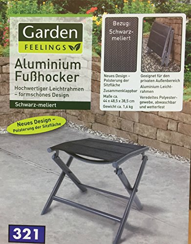 Preisvergleich Produktbild Fußhocker - (Bezug Schwarz)