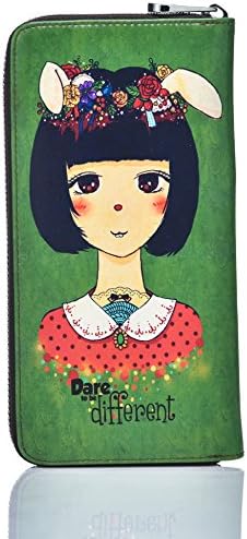 YoMeiJun Women Long Leather Wallet Card Holder Purse Cute Printing Multifunctional Iphone6 Plus Clutch Girl02