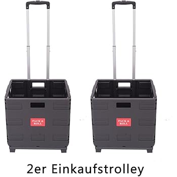 DXP Transport Trolley klappbar bis 35kg Einkaufstrolley Einkaufswagen