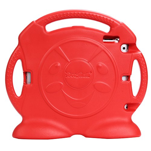 iPad 2/3/4 Schale, iPad 2/3/4 Cover, DeeMall Shock Proof Convertible Handle mit Kickstand Kinder freundliches Schutz Fall for Apple iPad 2 iPad 3 iPad 4 Tablet – Thomas Red - 3