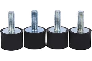 Gummifästen – M6/M8 manlig kvinnlig gummibuffert stötdämpare anti-vibration ljudblock, 4 st (utgåva: M6)