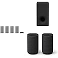 Sony HT-A9 High Performance Wireless Home Theater System With Subwoofer and SA RS5 Rear Speakers With Built-in Battery