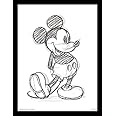 Pyramid International Mickey Mouse (Sketched - Single) 30cm x 40cm Framed, Collectors Print, One Size