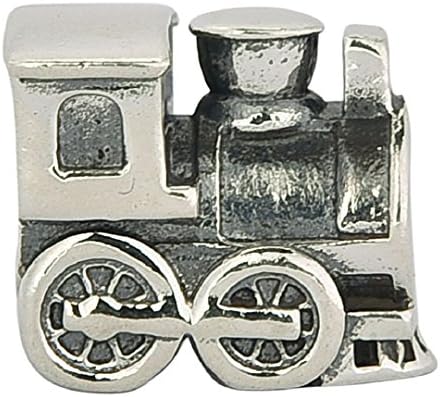 Travel by Train 925 Sterling Silver Charms fits European Bracelets for Women Girls Jewellery
