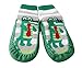Baby Toddlers Kids Indoor Slipper Shoe Socks Moccasins NON SKID GREEN GREY STRIPE CROCODILE (Age 1-2 (Sole length 14cm))
