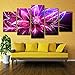 Produktbild YLB Wandkunst rahmenloses Gemälde HD Print Wohnzimmer-TV Wohnzimmer-Wohnmobil-Wand Plakat 5 Leuchtend rote Blume Farbe Malerei Öl-Malerei Wohnmobil 5,A