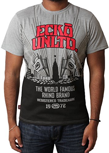 Ecko New Unltd t-Shirt a Maniche Corte da Uomo Top Sport Grafica Estate Master Grey Small