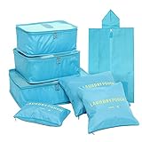 Kleidertaschen-Set 7-teilig Reisetasche in Koffer...