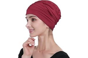 Alnorm Coiffes de Chimio en Viscose de Bambou Couvre-Chef pour la Perte de Cheveux des Femmes en Chimio