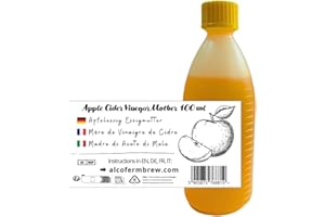 ALCOFERMBREW Mère de Vinaigre de Cidre 100 ml, Culture Naturelle de Fermentation, Vinaigre Maison DIY, Jusqu’à 50 L