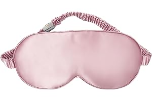 YUNCHI 100% Schlafmaske Seide Frauen Damen Herren Bequem Bio Satin Schlafbrille Silk Sleeping Eye Mask Augenmaske 19 Momme Re