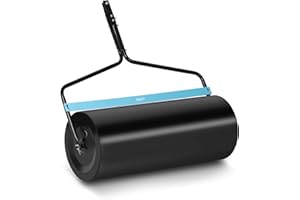 hillvert Rouleau À Gazon De Jardin pour Tondeuse Autoportée Acier Compresseur pour Aplanir Terrain HT-ELBERT170 (Largeur 97,5 cm, ø 40 cm, 120 l, Remplissable avec De l'eau Ou du Sable)