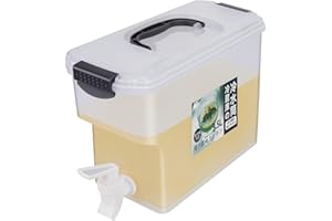 TIGERKINWIT Distributeur de boisson en plastique de 3,5 L Distributeur de Jus Glacé 1 Pièce Carafe D'eau avec robinet imonade parfait pour réfrigérateur théière de fruits bouteille de limonade eau glacée