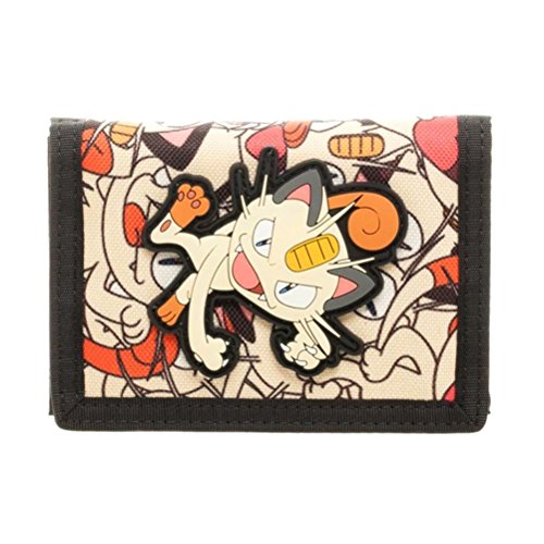 Preisvergleich Produktbild Offiziellen Pokemon Mauzi Zeichen gedruckt, Tri-Fold Boys oder Herren Geldbörse
