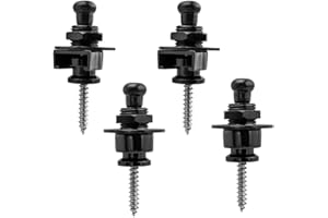 Treki 4 Stück Abnehmbare Gitarrengurt Befestigung Security Lock Strap Locks Gitarre Knopf Gitarrengurt Befestigung Telecaster, Guitar Security Locks Bass Knopf