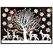Produktbild ODJOY-FAN Weiß Entfernbar Fenster Aufkleber Weihnachten Wandtattoos Restaurant Einkaufszentrum Dekoration Wandbilder Schnee Glas Wandaufkleber(B,1 PC)