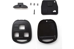 CARCASASCHULAS 3 Almohadilla con Botón de Goma Interruptor de Carcasa de Llave a Distancia de Coche Fob para Toyota Land Cruiser FJ Cruiser Lexus GX470 LX470 RX300 RX330