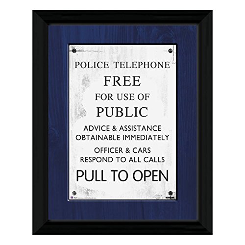 GB eye 16 x 12-inch Doctor Who Tardis Sign Framed Photograph, Assorted