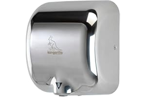 Handy Dryers Kangarillo Hand Dryer Silver, Polished Stainless Steel, 29.5 x 32 x 17 cm