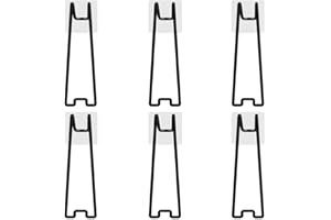 MIOYOOW Soporte para marco de fotos, 6 soportes autoadhesivos de acero inoxidable para fotos de álbumes y pinturas para decoración del hogar