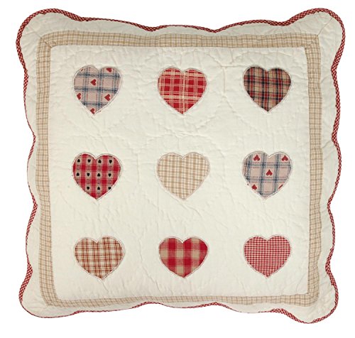 Q063.030 Kissenbezug Kissen Bezug Quilt Plaid 50 x 50 cm