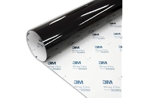 M MOTOS 3M 2080 Noir Brillant Film pour Voiture Car Wrapping Film G12 152X20