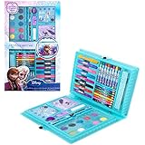 	Estuche de Pinturas para Niños Disney Frozen 52 Piezas Set de Arte y Dibujo Producto Oficial	