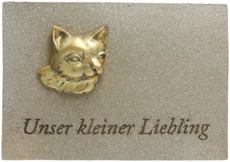 Paul Jansen Grave Plate Cat width 20 cm Cream