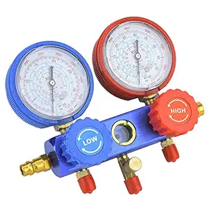 Professional Air Conditioning, Refrigerant Tool Set, Manifold Gauge, Multifunctional for Maintenance Worker Home