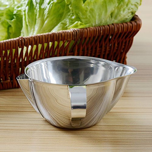 aihometm Edelstahl Öl Suppe Trenner Schüssel Bratensudabschöpfer Öl Fettabschöpfer Topf Multi - 2