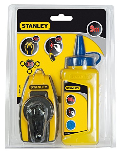 Stanley FatMax Schlagschnur Kompakt-Kit, 115 g blaue Kreide, 9m Schnurlänge, robustes Kunststoffgehäuse, STHT0-47244 - 2