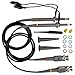 Price comparison product image Kuman 2 X 100MHz Oscilloscope Clip Probes with Accessory Kit P6100