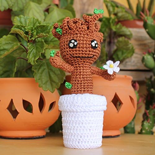 Crochet Baby Groot Amigurumi Plush, Guardians of the Galaxy