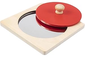 Gralara Baby Mirror Sensory Developmental Toy for, Red