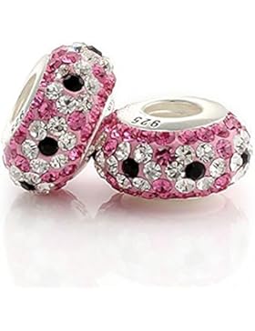 Schöner Kristall Geburtsstein für Charm-Anhänger, Sterling-Silber 925