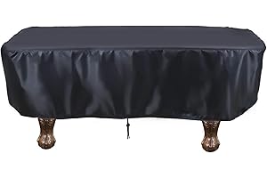 Onlyme Pool Billiard Table Cover, Waterproof Dining Table Cover, 7ft, Black