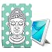 Produktbild Graphic4You Buddha-Kopf Punktmuster Tupfen Muster (Wasserblau) Smart cover Hülle Dünn Tri-Fold Schlank Superleicht Ständer Cover Schutzhülle Tasche für Samsung Galaxy Tab A - 10.1" (2016) (T580/T585 Series)