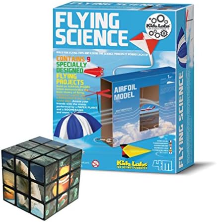 Popular Build Your Own Flying Science Experiments - Science &amp; Brain Teasing Set Includes FREE Sealife Puzzle Cube - Great Gift Present Idea for Christmas Xmas Stocking Filler Birthdays or Ideal Reward Treat or Pocket Money Toys &amp; Games Age 8+ Children Kids Boys Boy Girls Girl