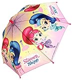  Chanos Chanos Shimmer & Shine Safety Runner Polyester Taslon Folding Umbrella, 38 cm, Pink and Blue Paraguas Plegable, Rosa (Pink Blue)