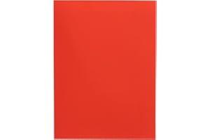 Alevar Cartellina 3 Lembi in Cartoncino Bristol 270 gr, Formato 25x34,5 cm, Colore Rosso, Confezione da 25 Pezzi