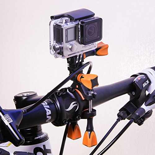 iSHOXS Bike Mount, ideale Montagebasis für GoPro Actioncams zur Anbringung an Karts, Motorrädern, Überrollbügeln oder Fahrradlenker - 3