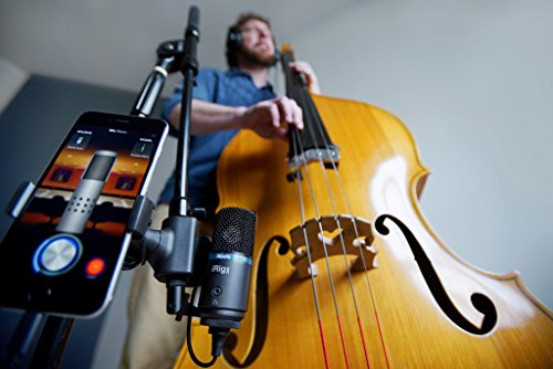 IK Multimedia iRig Mic Studio Microfono a condensatore con diaframma largo per Android, iPhone, iPad, Mac e PC, Nero