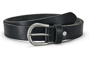 SYMOL Ceinture Femme Cuir pour Jean Ceintures Femme Longueur 90CM-130CM Ceinture Classique 3CM Casual Mode Ceinture Vintage Véritable en Cuir de Vachette pour Femme Dame Étudiant Fille.