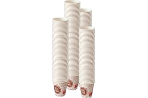 AC ALL CATERING 1000 Vasos Desechables de Café Para Llevar - Vasos Cartón para Servir el Café, el Té, Bebidas Calientes y Frías (4 oz - 120 ml, Decorado)…