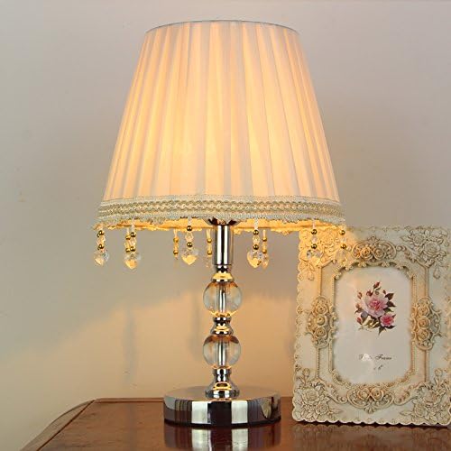 Bedroom modern simple dimming feeding desk lamp, creative living room wedding LED crystal bedding lamp,I- button switch
