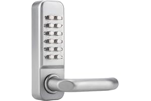 ATYHAO Serrure à code mécanique étanche, combinaison de code à 1 à 11 chiffres Mot de passe de sécurité Serrure codée Serrure de porte à combinaison mécanique sans clé pour porte de bureau en bois