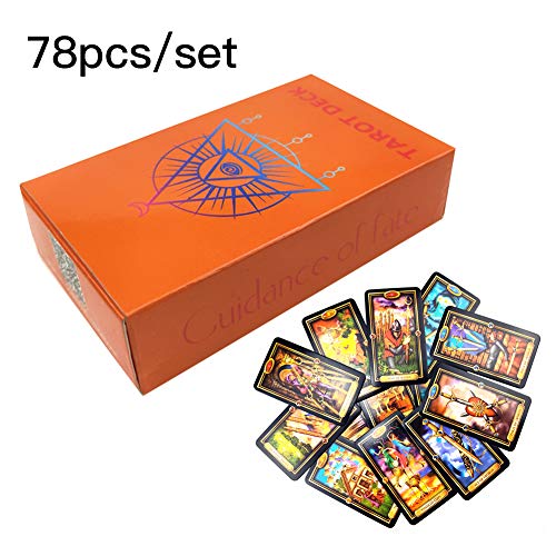 Wintesty Tarot Deck Tarot Karten Set 78 Karten Easy Tarot Karten mit Handbuch Wunderschönes Kartenset für Anfänger Advantage