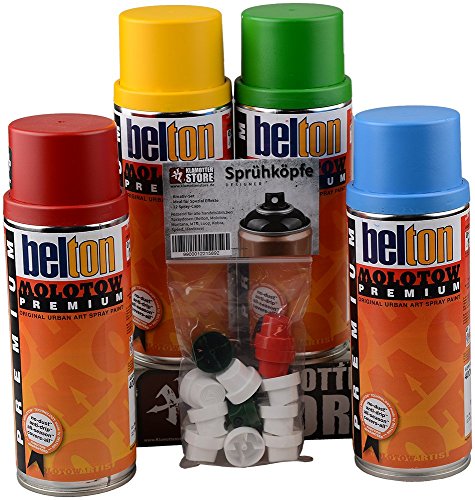 Molotow PREMIUM Sprühdosen Grundfarben 4er Set - 2